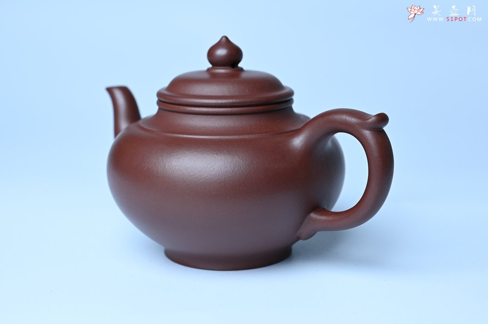 紫砂壶图片：潜力股周小培老师 4号井深井红皮龙全手工笑樱壶 养后特润 期待与您结缘 - 美壶网