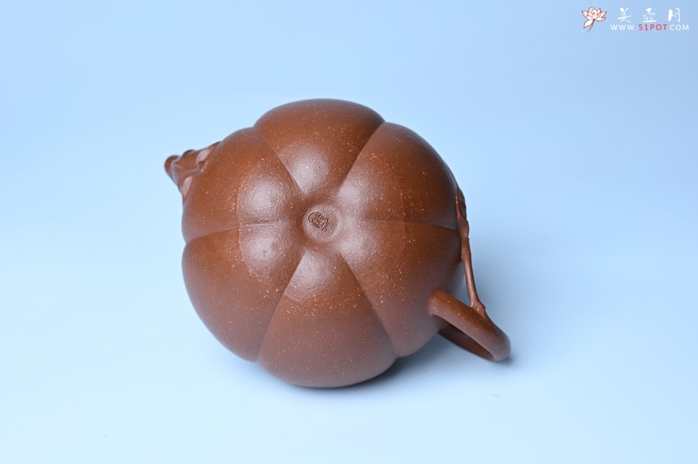 紫砂壶图片：美壶特惠 特好降坡泥南瓜壶 肌理丰富生动 茶人醉爱 - 美壶网