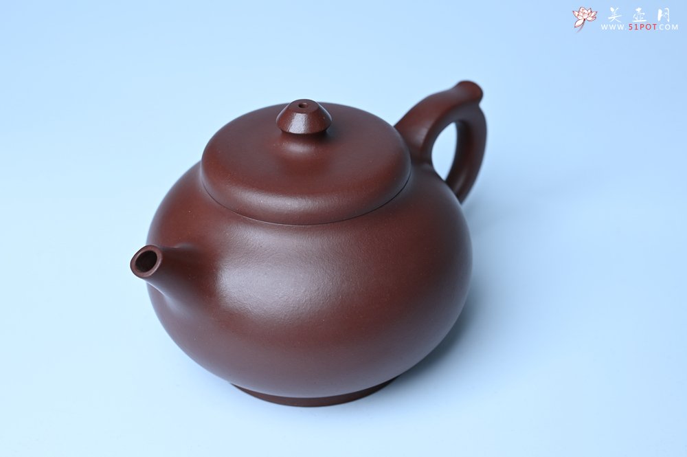 紫砂壶图片：潜力股周小培老师 4号井深井红皮龙全手工修德壶 养后特润 期待与您结缘 - 美壶网
