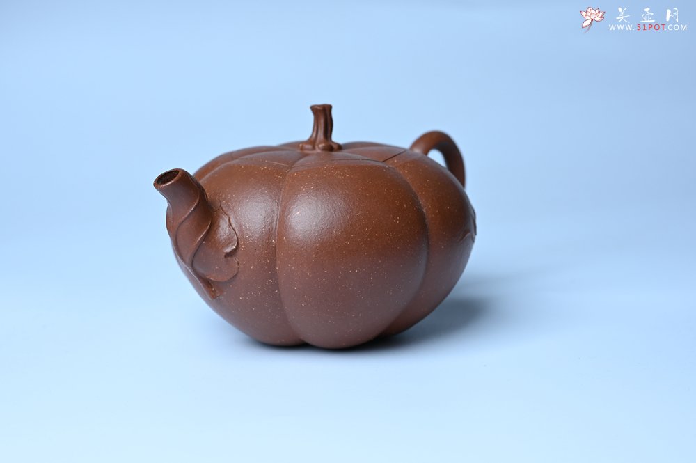 紫砂壶图片：美壶特惠 特好降坡泥南瓜壶 肌理丰富生动 茶人醉爱 - 美壶网