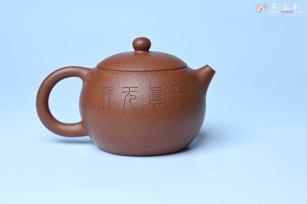 紫砂壶图片：油润降坡泥全手工小品西施壶  装饰童子图 天真无邪 - 美壶网