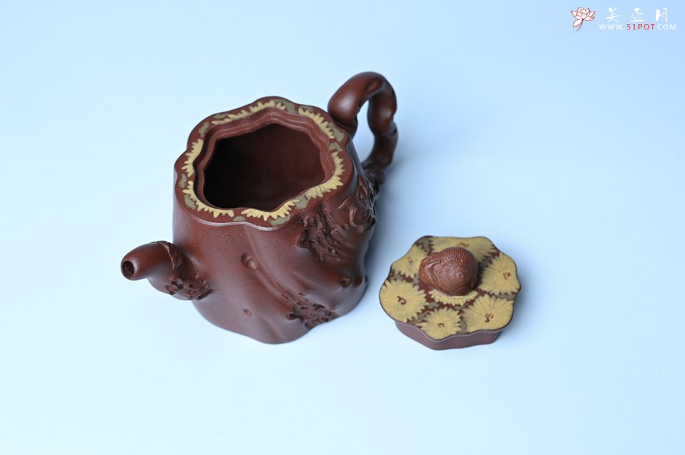 紫砂壶图片：美壶特惠 精品底槽青全手工留痕壶 细节生动 - 美壶网