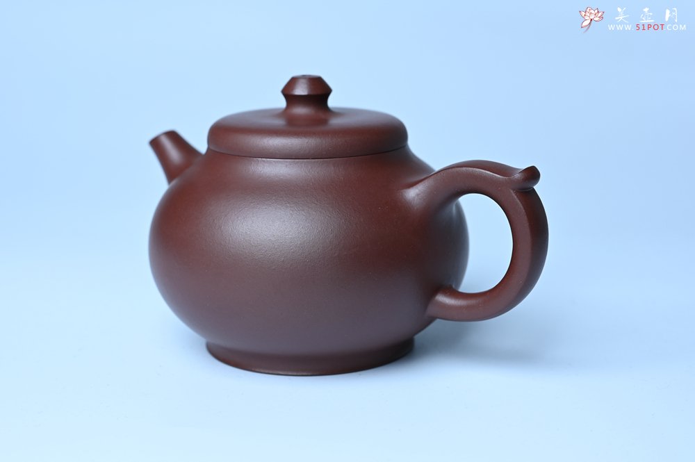 紫砂壶图片：潜力股周小培老师 4号井深井红皮龙全手工修德壶 养后特润 期待与您结缘 - 美壶网