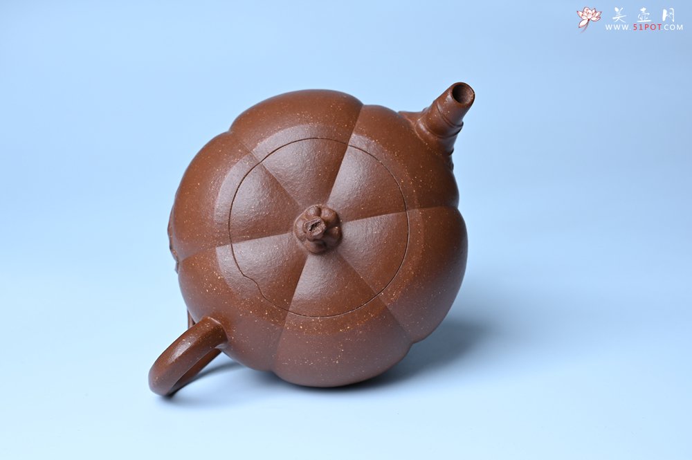紫砂壶图片：美壶特惠 特好降坡泥南瓜壶 肌理丰富生动 茶人醉爱 - 美壶网