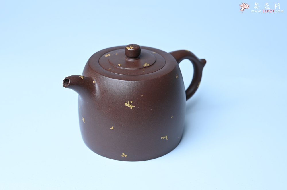 紫砂壶图片：美壶特惠 特好老紫泥洒金井栏壶 茶人醉爱 - 美壶网