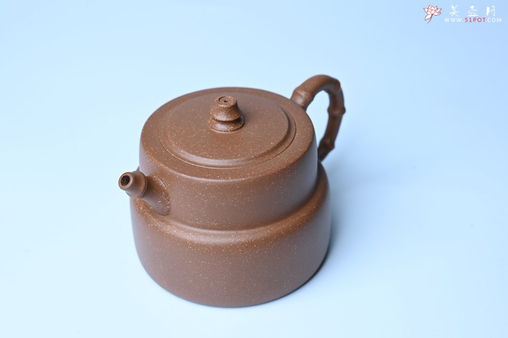 紫砂壶图片：美壶特惠 精致秀雅趣竹壶 茶人醉爱 - 美壶网
