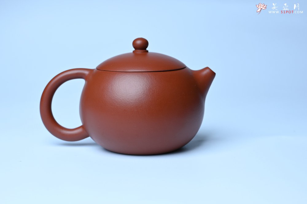 紫砂壶图片：美壶特惠 油润大红袍朱泥 小品西施壶 茶人醉爱 - 美壶网