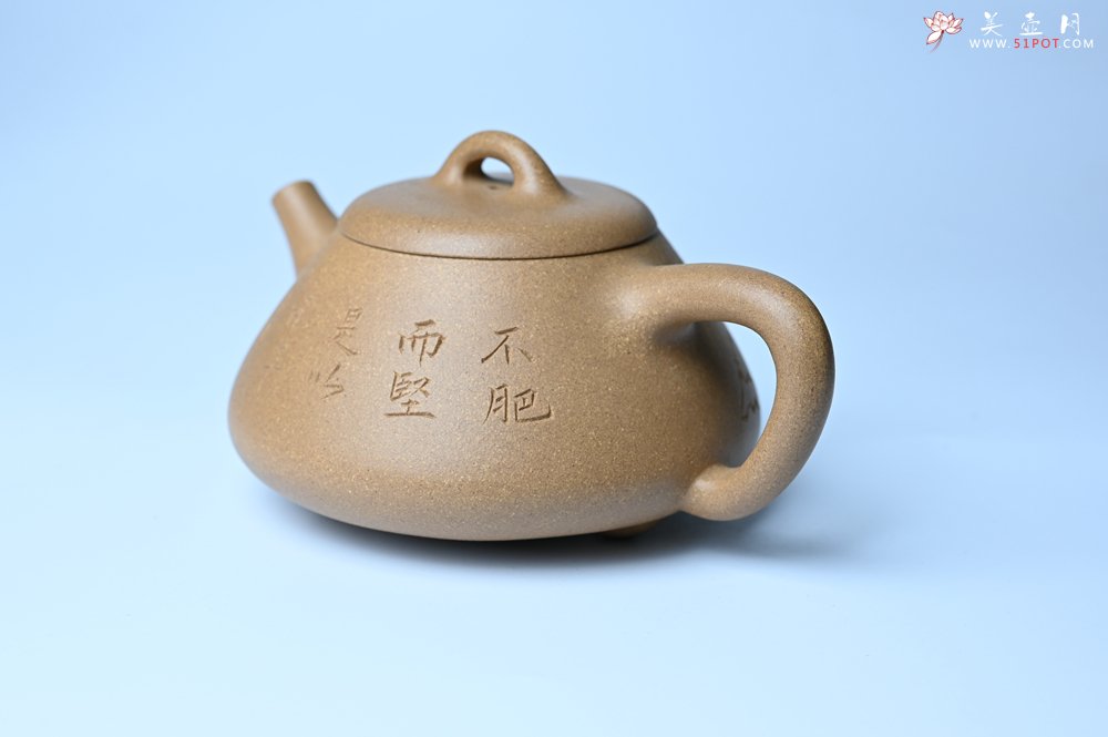 紫砂壶图片：油润老段泥(此泥料属于家藏老料！油润无比，识者自知！)全手工曼生石瓢 陶兴精心装饰 - 美壶网