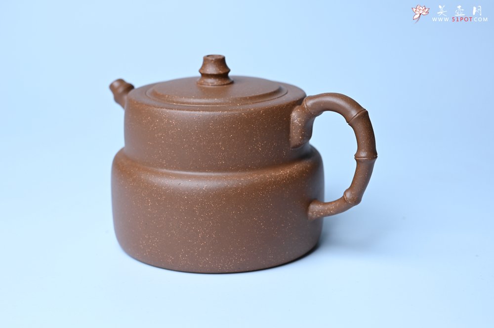 紫砂壶图片：美壶特惠 精致秀雅趣竹壶 茶人醉爱 - 美壶网