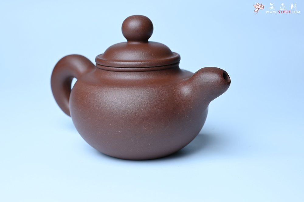 紫砂壶图片：美壶特惠 黑星红拼紫泥（家藏限量）道洪圆珠壶 - 美壶网