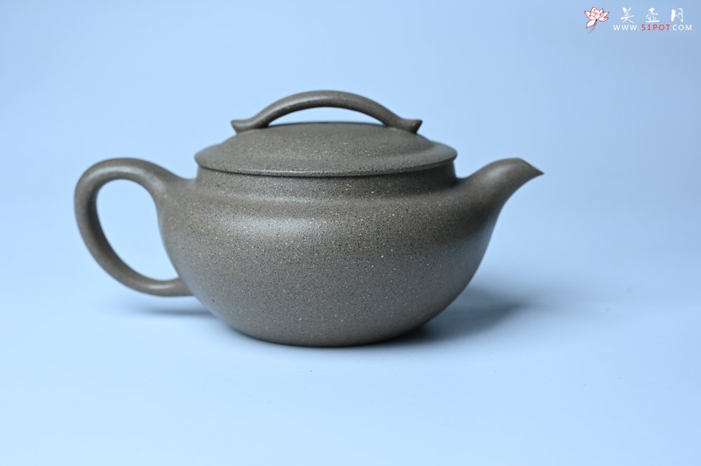 紫砂壶图片：美壶特惠 特好芝麻绿泥云帆紫砂壶 茶人醉爱 - 美壶网