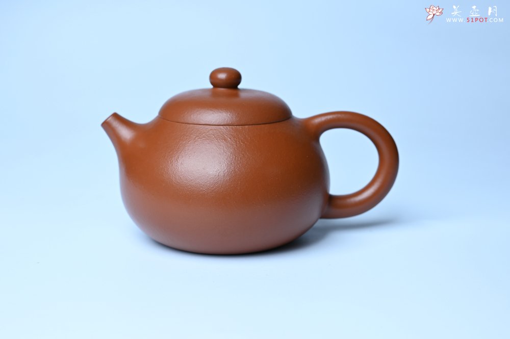 紫砂壶图片：潜力股周小培 油润黄龙山朱泥 全手工文旦壶 壶特好 期待与您结缘 - 美壶网