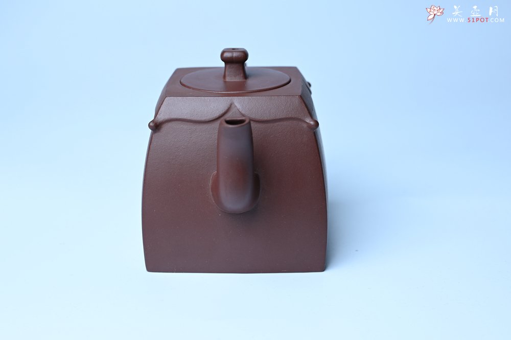 紫砂壶图片：美壶特惠 精致四方圆口壶 造型新颖 - 美壶网