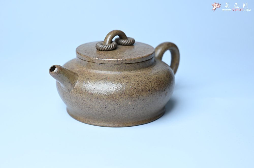 紫砂壶图片：美壶特惠 优质柴烧双圈壶 茶人醉爱 - 美壶网