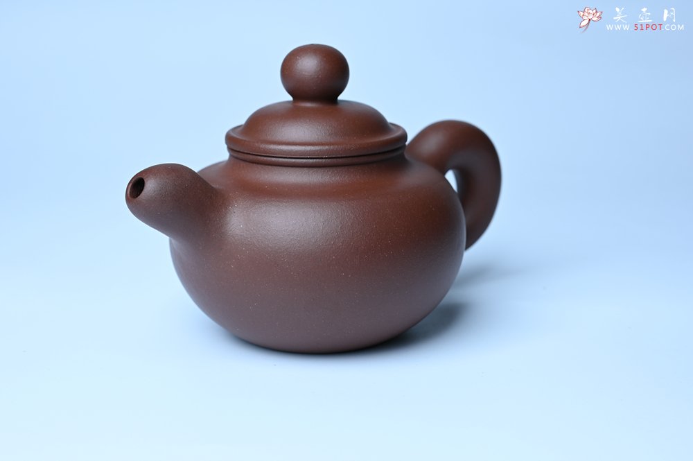 紫砂壶图片：美壶特惠 黑星红拼紫泥（家藏限量）道洪圆珠壶 - 美壶网