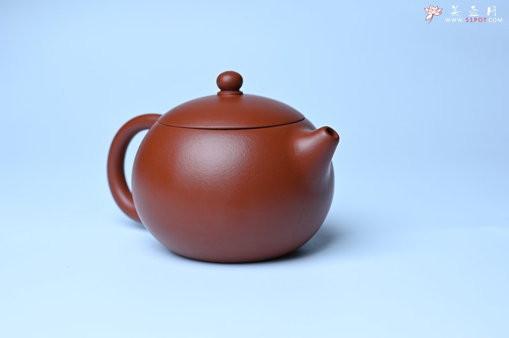紫砂壶图片：美壶特惠 油润大红袍朱泥 小品西施壶 茶人醉爱 - 美壶网