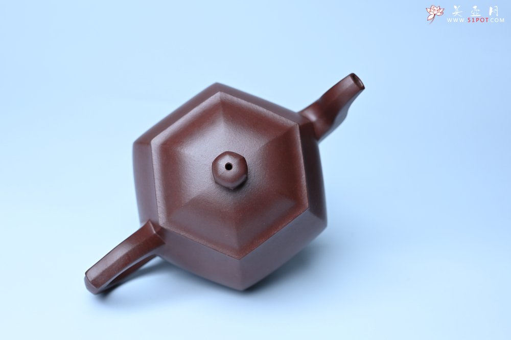 紫砂壶图片：全手工六方高韵 韵味悠长 - 美壶网