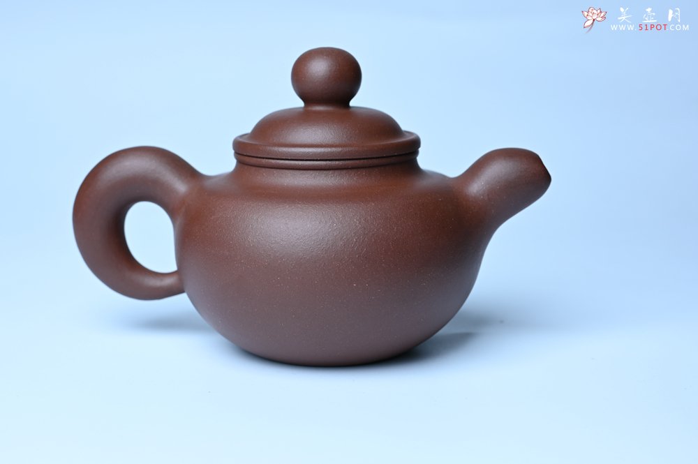 紫砂壶图片：美壶特惠 黑星红拼紫泥（家藏限量）道洪圆珠壶 - 美壶网