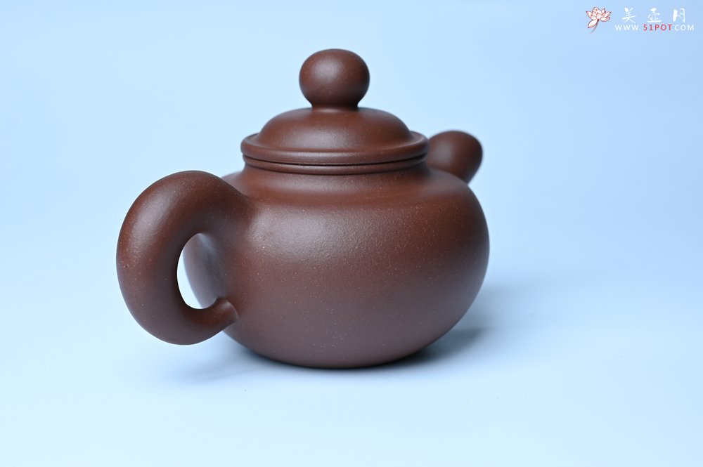 紫砂壶图片：美壶特惠 黑星红拼紫泥（家藏限量）道洪圆珠壶 - 美壶网