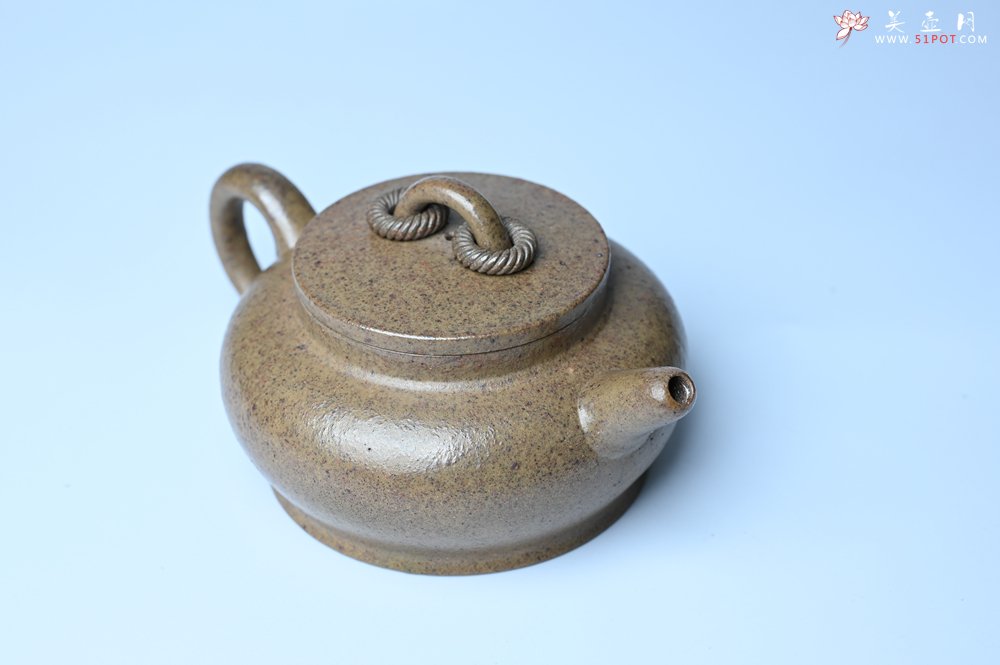 紫砂壶图片：美壶特惠 优质柴烧双圈壶 茶人醉爱 - 美壶网