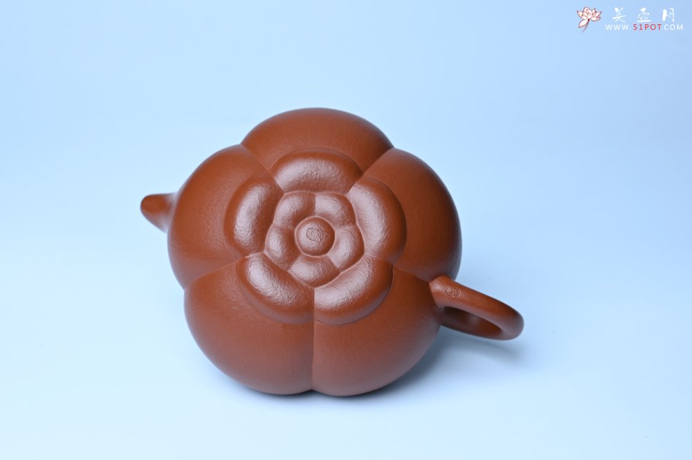 紫砂壶图片：美壶特惠 精品大红袍朱泥上合桃 茶人醉爱 - 美壶网