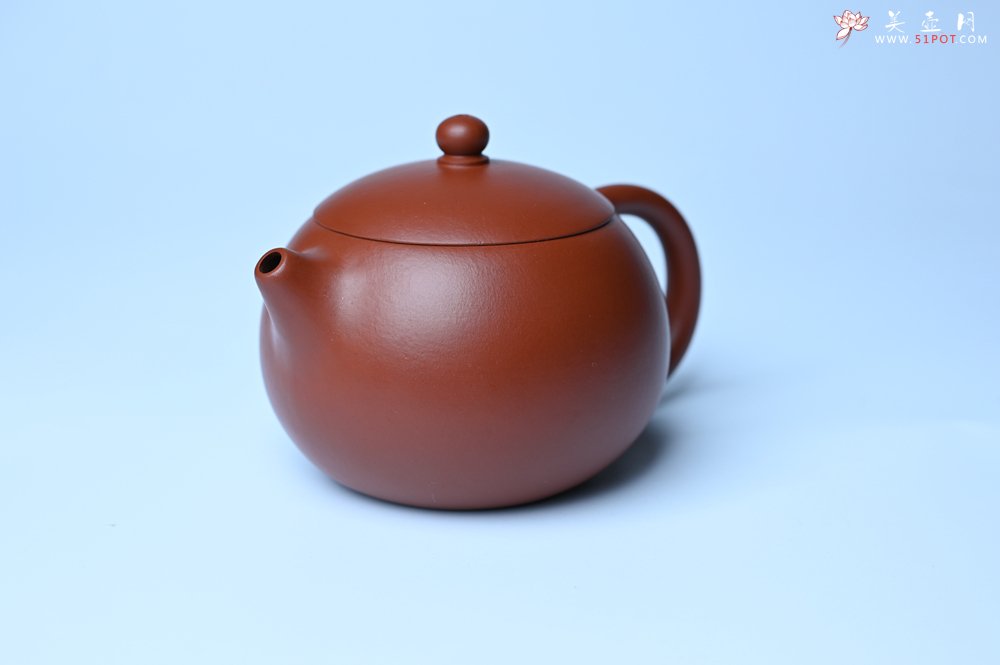 紫砂壶图片：美壶特惠 油润大红袍朱泥 小品西施壶 茶人醉爱 - 美壶网