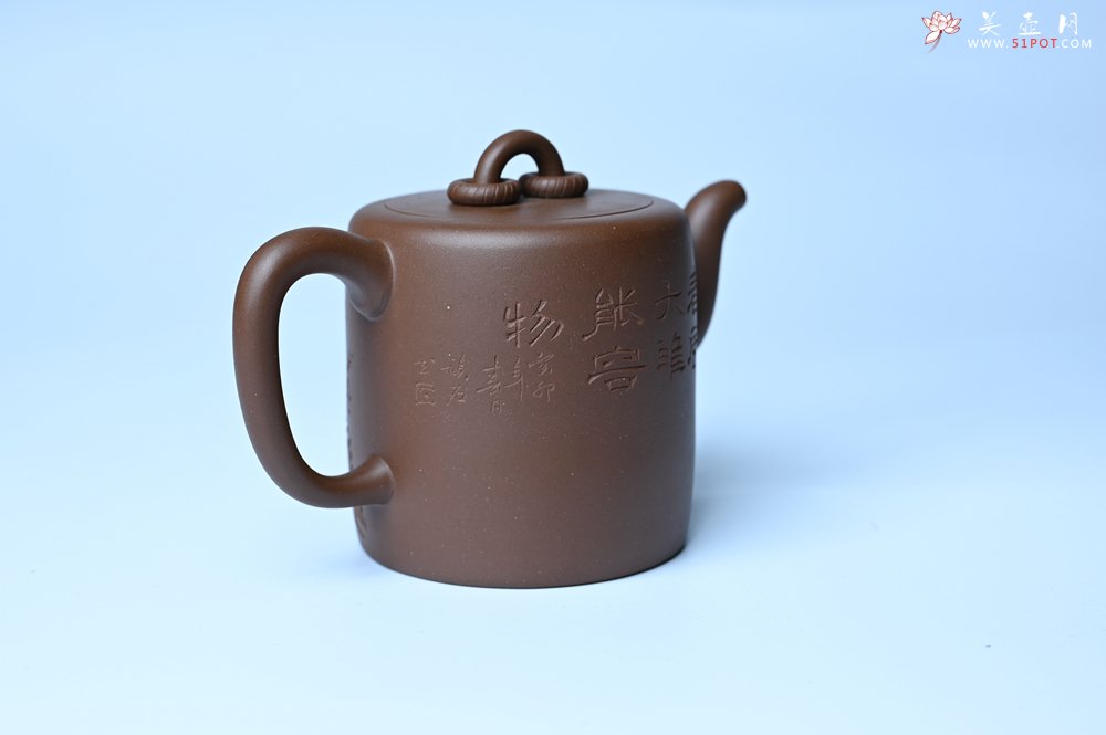 紫砂壶图片：美壶特惠 潜力股王静然 优质紫泥双圈壶 春风大雅能容物 装饰文雅 - 美壶网