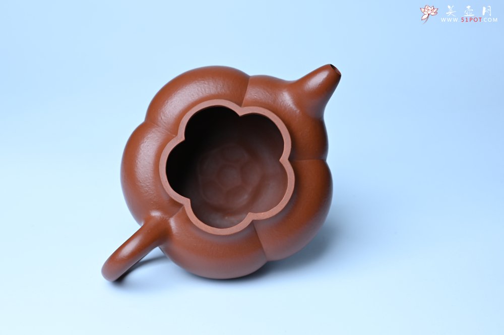 紫砂壶图片：美壶特惠 精品大红袍朱泥上合桃 茶人醉爱 - 美壶网