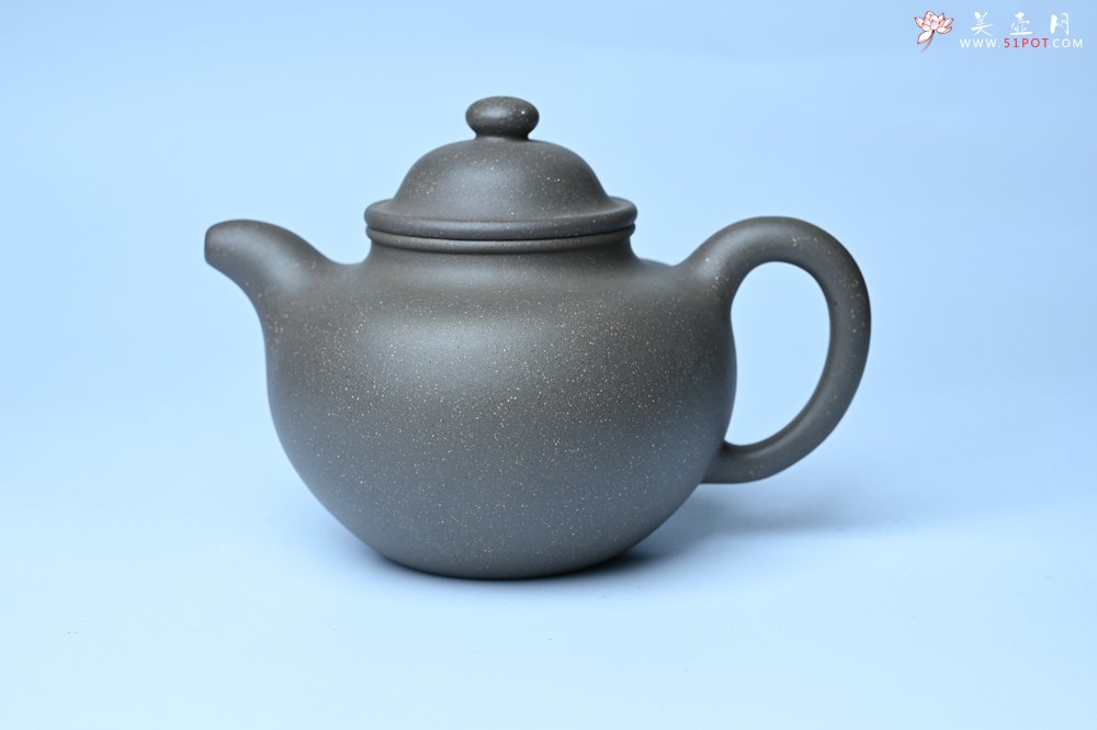 紫砂壶图片：美壶特惠 精致青段大亨掇只壶 茶人醉爱 - 美壶网