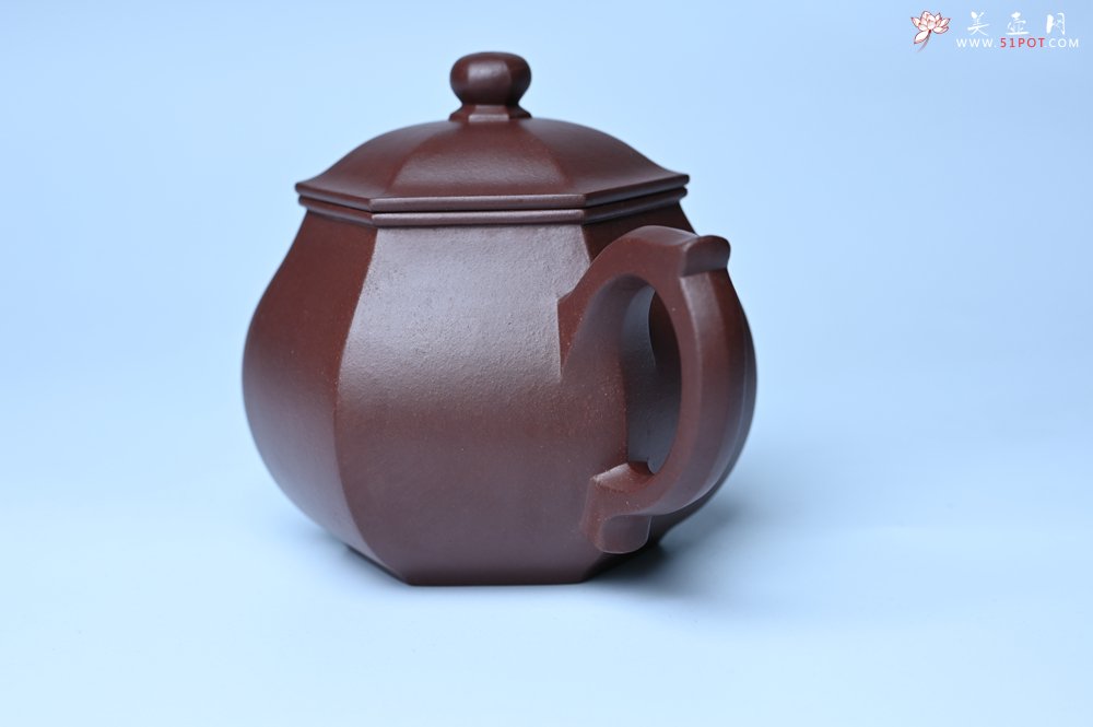 紫砂壶图片：全手工六方高韵 韵味悠长 - 美壶网