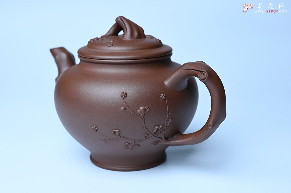 紫砂壶图片：美壶特惠 精致报春系列之梅花报春壶 - 美壶网