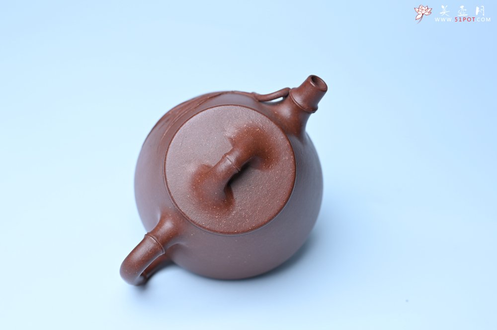 紫砂壶图片：美壶特惠 优质紫泥竹叶高石瓢壶 茶人醉爱 - 美壶网