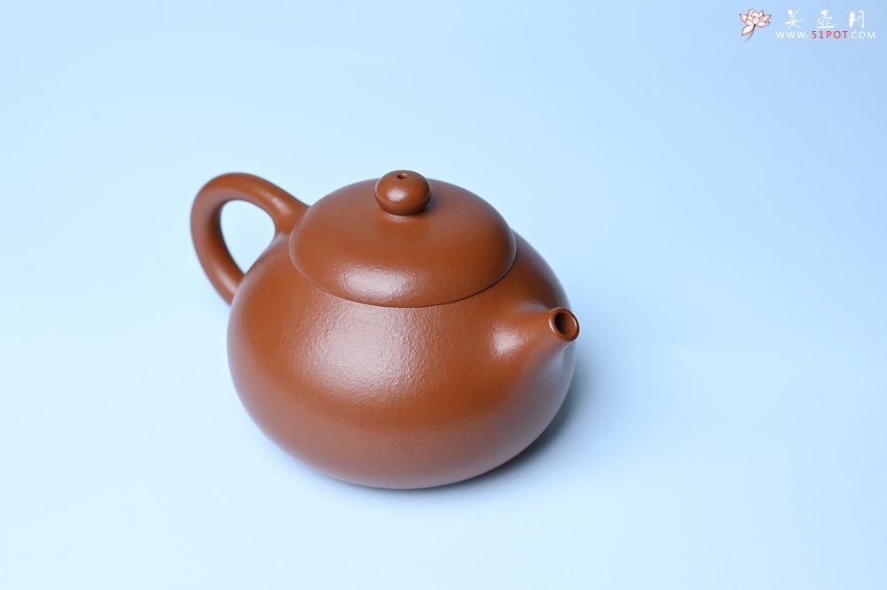 紫砂壶图片：潜力股周小培 油润黄龙山朱泥 全手工文旦壶 壶特好 期待与您结缘 - 美壶网