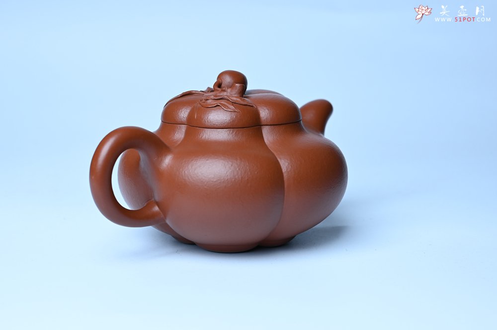 紫砂壶图片：美壶特惠 精品大红袍朱泥上合桃 茶人醉爱 - 美壶网