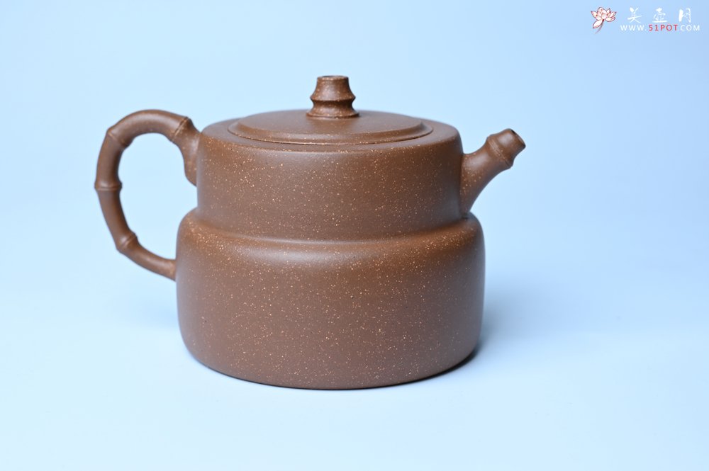 紫砂壶图片：美壶特惠 精致秀雅趣竹壶 茶人醉爱 - 美壶网