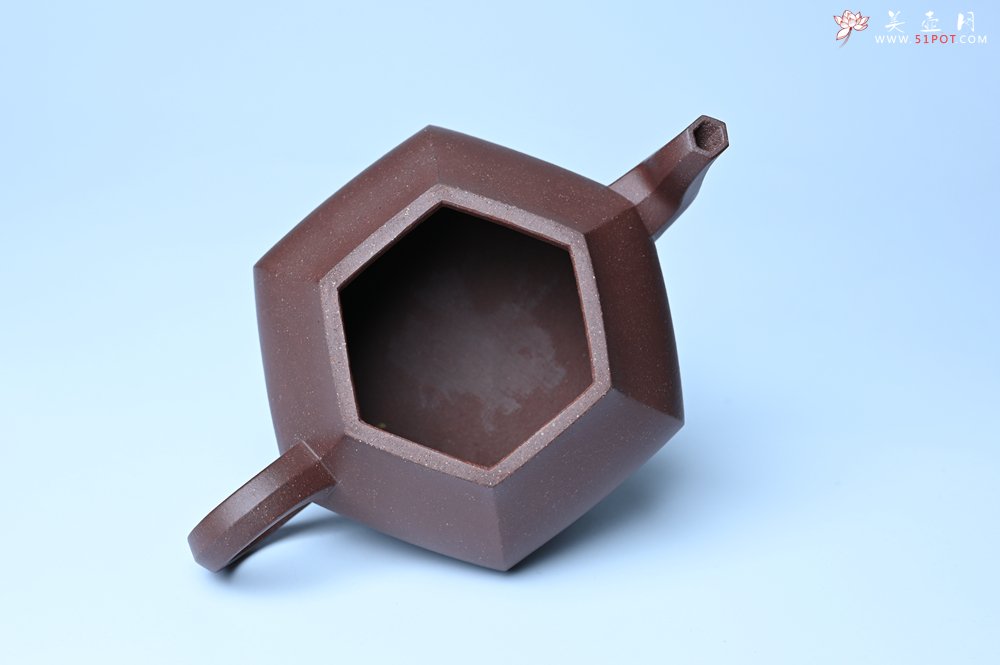 紫砂壶图片：美壶特惠 朱老师全手工六方君德壶 茶人醉爱 - 美壶网