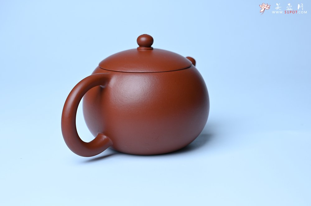 紫砂壶图片：美壶特惠 油润大红袍朱泥 小品西施壶 茶人醉爱 - 美壶网