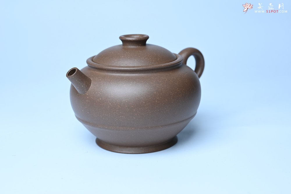 紫砂壶图片：美壶特惠 紫砂壶手工手制青灰段泥巨轮壶 茶壶 茶具 单壶 - 美壶网