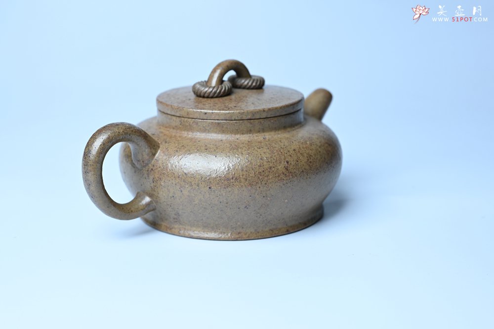 紫砂壶图片：美壶特惠 优质柴烧双圈壶 茶人醉爱 - 美壶网