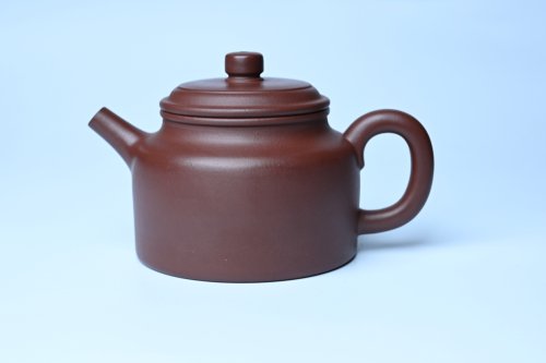 周小培紫砂壶 油润黄龙山4号深井红皮龙 全手工德中壶 红皮龙