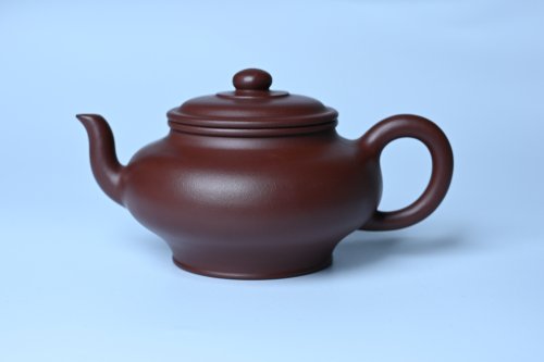 周小培紫砂壶 油润黄龙山4号深井红皮龙 全手工摹顾景舟高虚扁 做工特好 红皮龙