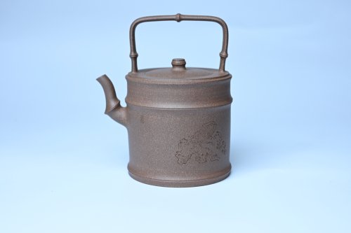 美壶定制老师紫砂壶 美壶特惠 特好老段泥 精工知（知了）足（竹子）提梁 挺拔秀雅 老段泥