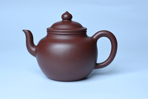 周小培紫砂壶 油润黄龙山4号深井红皮龙 全手工高宫灯壶 东西灰常赞 红皮龙