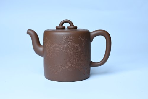 王静然紫砂壶 美壶特惠 潜力股王静然 优质紫泥双圈壶 春风大雅能容物 装饰文雅 原矿紫泥