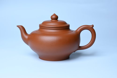 周小培紫砂壶 潜力股周小培全手工演绎朱泥笑樱壶 中品难度大 原矿朱泥