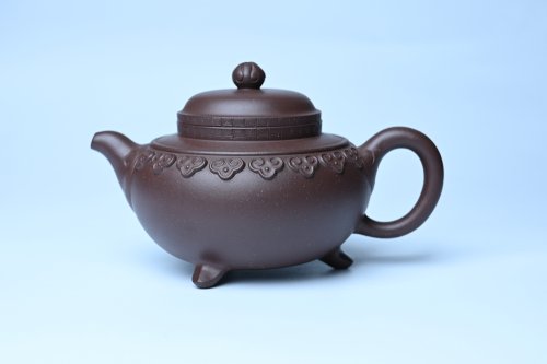 美壶定制紫砂壶 美壶特惠 精致紫泥云肩如意壶 茶人醉爱 原矿紫泥
