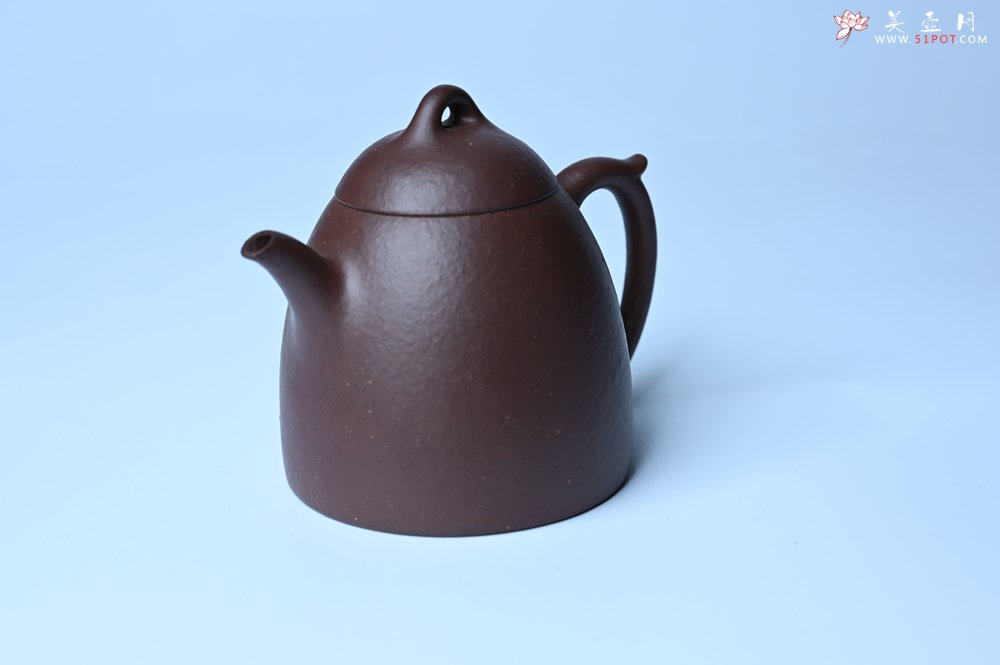 紫砂壶图片：美壶特惠 特好手磨料老紫泥秦权 茶人醉爱 - 美壶网