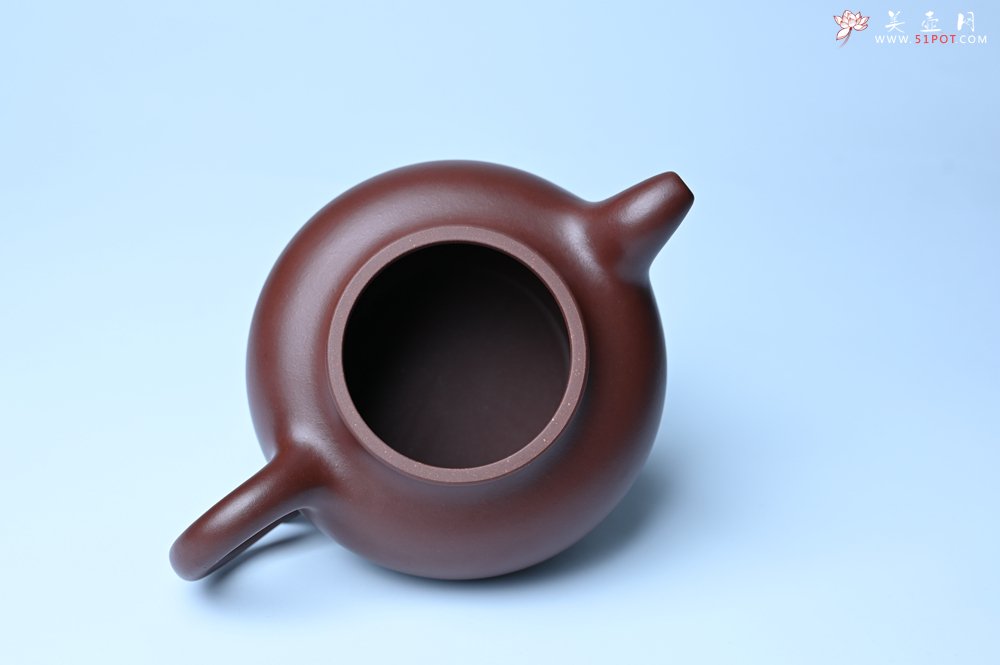 紫砂壶图片：潜力股周小培老师 4号井深井红皮龙 超精致全手工莲子茶壶 - 美壶网