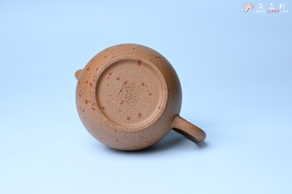 紫砂壶图片：美壶特惠 特好桃花段泥龙蛋紫砂壶 茶人醉爱 - 美壶网