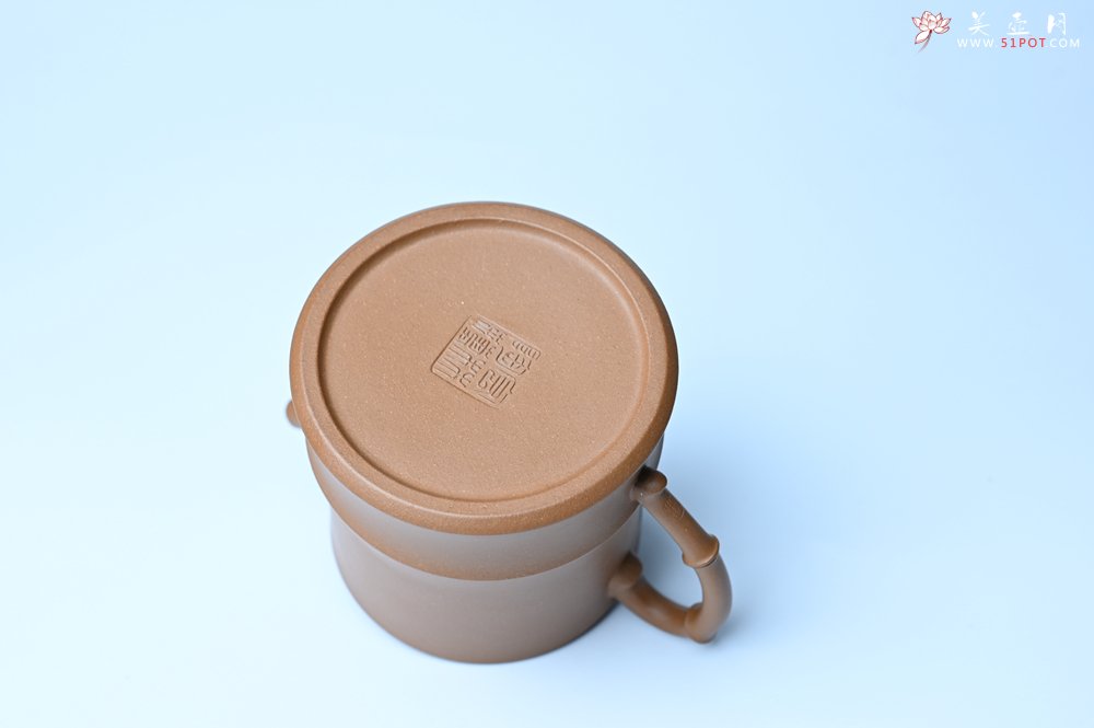 紫砂壶图片：美壶特惠 精工黄金段泥竹段 挺拔秀雅 茶人醉爱 - 美壶网